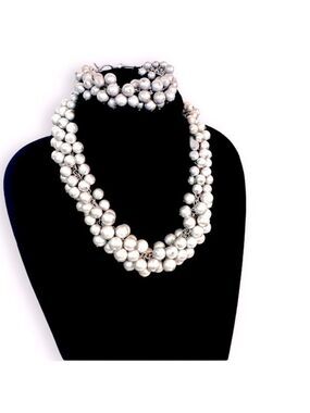 PREMIER DESIGNS Statement Necklace + Matching Bracelet Set | SET of 2 | NEW